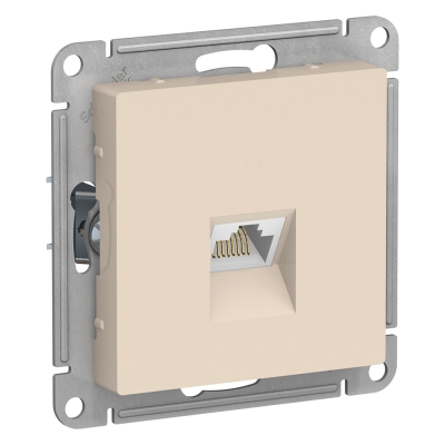 ATN000283 Розетка компьютерная RJ45 Беж AtlasDesign