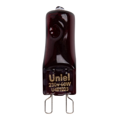 Лампа гал. G9 60W 230V инфракрасная для обогрева животных Uniel