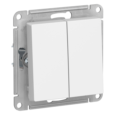 ATN000165 Переключатель 2-кл. Белый AtlasDesign